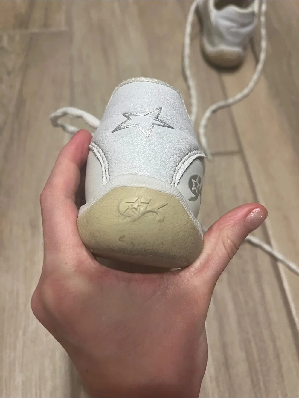 GK Kids White Cheerleading Sneakers